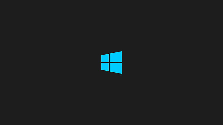Windows 8, минимализъм, циан, HD тапет