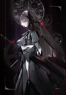 Zelle (Künstler), Anime Girls, Science Fiction, Girl With Weapon, HD-Hintergrundbild HD wallpaper