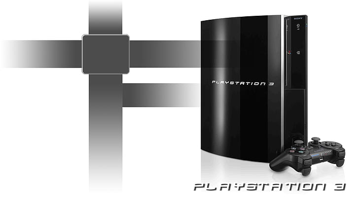 white, black, background, PS3, playstation 3, joystick, console, HD wallpaper