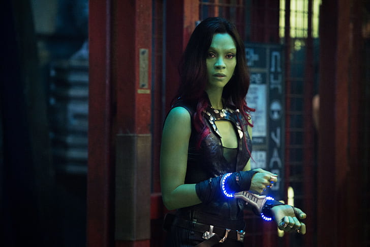 Movie, Guardians of the Galaxy, Gamora, Zoe Saldana, HD wallpaper