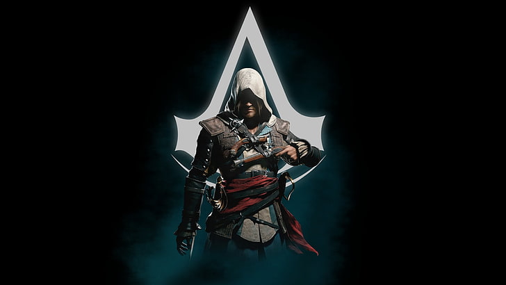Papel de parede digital de Assassin's Creed, Assassin's Creed, bandeira negra, Edward Kenway, HD papel de parede