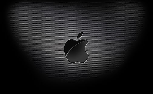 Apple Black Background HD Wallpaper, Apple-logotyp, Datorer, Mac, Apple, Black, Background, HD tapet HD wallpaper