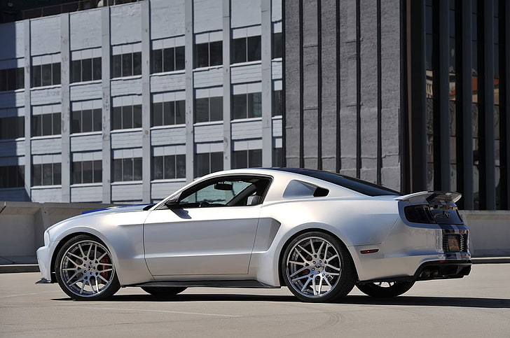 car, Ford USA, silver cars, vehicle, Ford Mustang, HD wallpaper