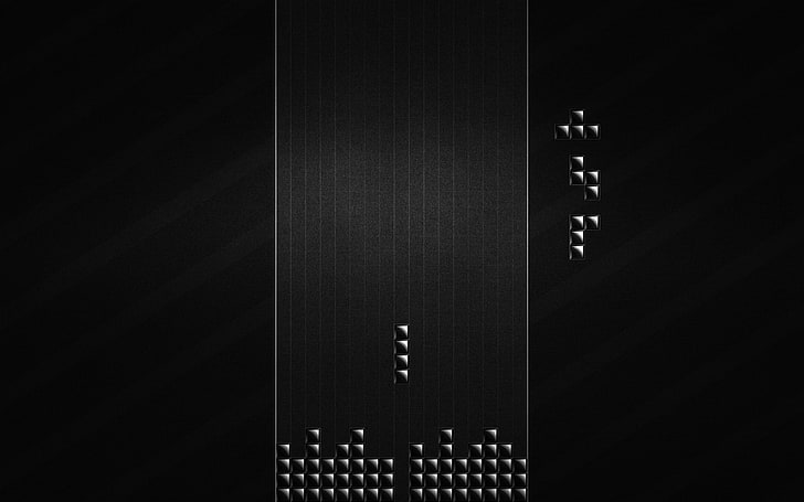 Screenshot der Tetris-Spieleanwendung, Tetris, Retro-Spiele, Minimalismus, HD-Hintergrundbild