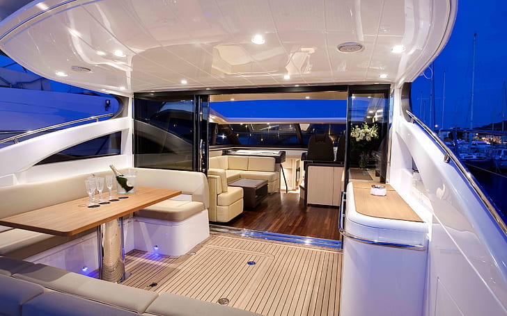 Luxus Yacht Design, Yacht, Möbel, HD-Hintergrundbild
