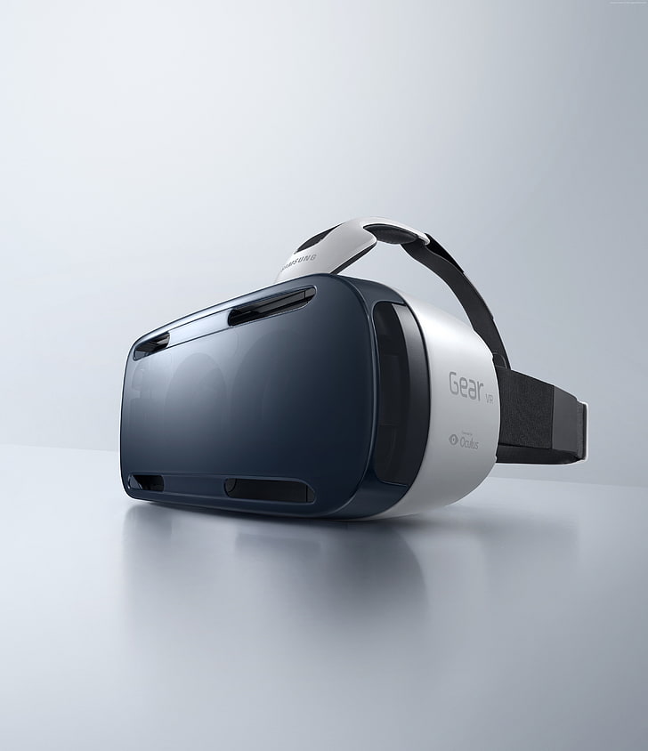 Fone de ouvido VR, unboxing, Samsung Gear VR, revisão, Notícias de alta tecnologia de 2015, realidade virtual, HD papel de parede, papel de parede de celular