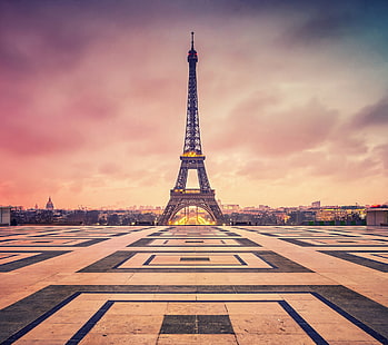 Ilustracja Wieża Eiffla, Wieża Eiffla, Francja, Paryż, Tapety HD HD wallpaper
