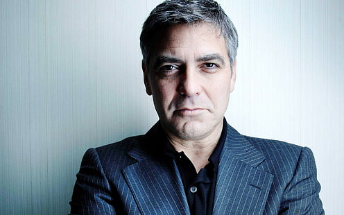 Джордж Клуни, Джордж Клуни, актьор, режисьор, очи, усмивка, HD тапет HD wallpaper