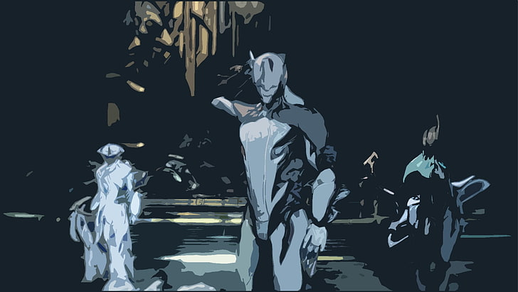 Action-Charakter digitale Tapete, Warframe, Nyx (Warframe), Frost (Warframe), Excalibur (Warframe), HD-Hintergrundbild