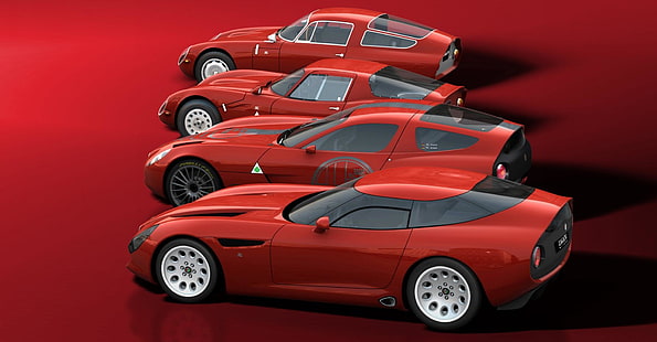 Альфа Ромео TZ3 Stradale купе, автомобиль, HD обои HD wallpaper