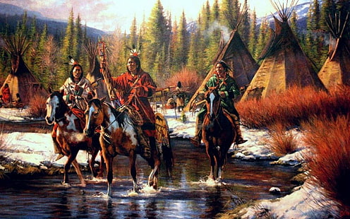 amerikansk, indisk, infödd, västra, HD tapet HD wallpaper