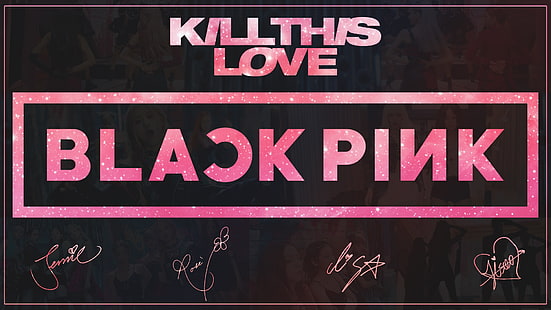 Muzyka, BlackPink, Autograf, Girl Band, K-Pop, Tapety HD HD wallpaper