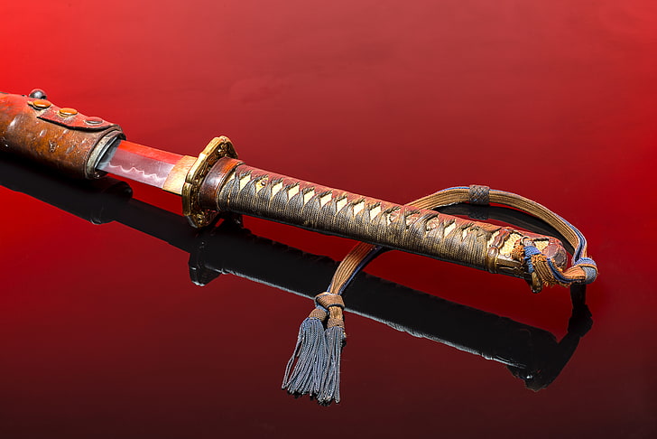 weapons, background, Japanese, 1930, officer's sword, HD wallpaper