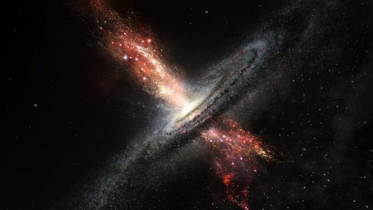 супермасивни, черни дупки, раждане на звезди, HD тапет