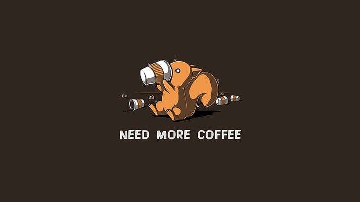 Need More Coffee papel de parede digital, café, proteínas, bebidas, HD papel de parede