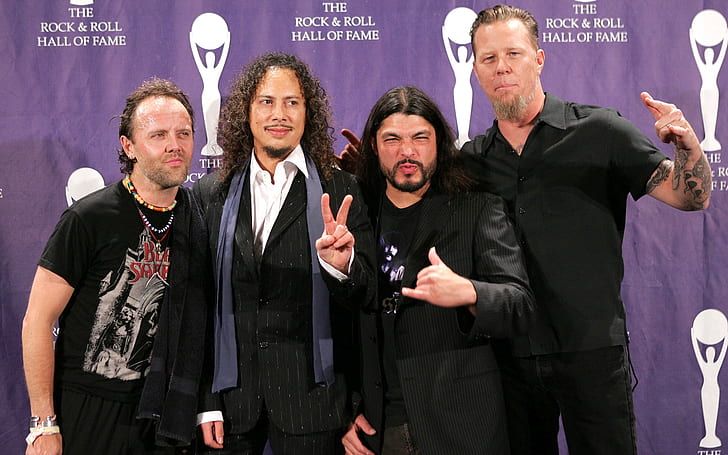 Metallica Band, music, singer, rock, HD wallpaper