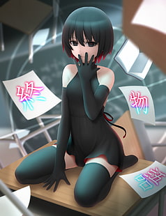 Monogatari-Serie, Anime Girls, Oshino Ougi, HD-Hintergrundbild HD wallpaper