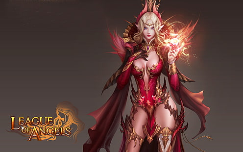 League Of Angels Dragon Empress Lone Hero Has An Unbeatable Power Fire Power The Kite Hd Wallpaper For Pc Tablet And Mobile 1920×1200, HD wallpaper HD wallpaper
