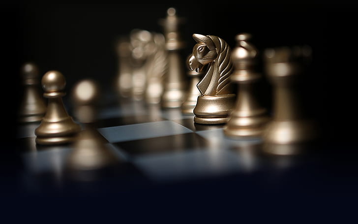 light, style, background, horse, the game, chess, pawn, figure, picture, chess Board, bokeh, HD wallpaper
