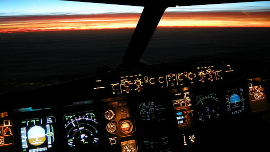 cockpit, technique, panneau de contrôle, Fond d'écran HD HD wallpaper