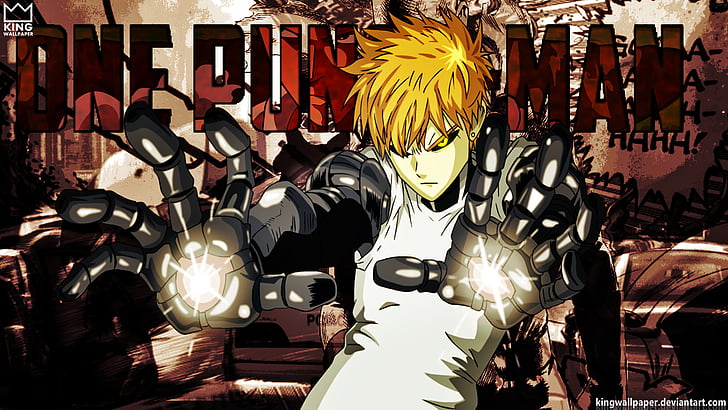 Anime, One-Punch Man, Genos (One-Punch Man), Tapety HD