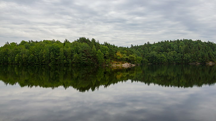 paisaje, reflejo, lago, agua, naturaleza, Fondo de pantalla HD