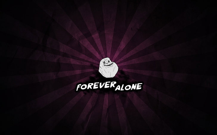 Alone, forever, meme, HD wallpaper
