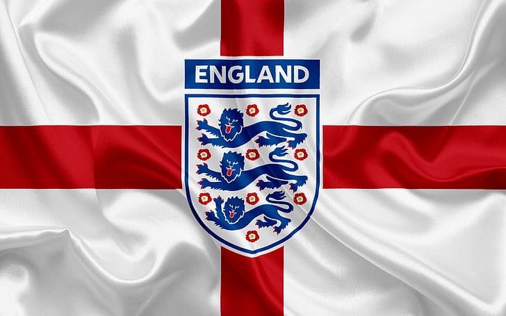 Piłka nożna, reprezentacja Anglii w piłce nożnej, godło, Anglia, logo, Tapety HD