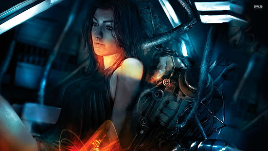женская черная майка, Mass Effect, видеоигры, Mass Effect 2, HD обои HD wallpaper
