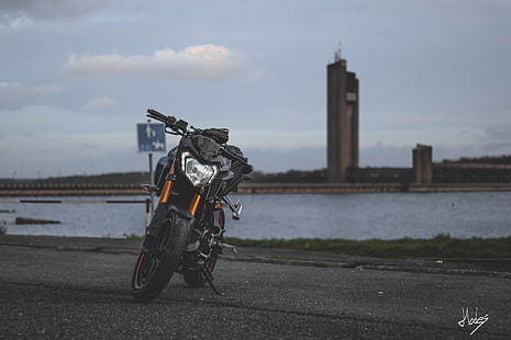 motocicletta, profondità di campo, Yamaha, Sfondo HD HD wallpaper