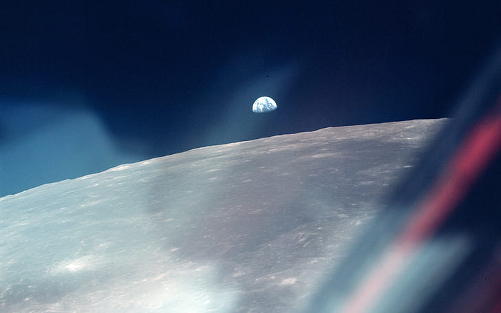 Weltraum, Astronaut, Mond, Erde, HD-Hintergrundbild
