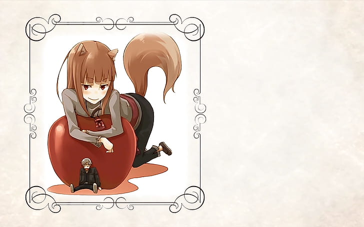 Apples, Holo, Lawrence Kraft, Spice And Wolf, HD wallpaper