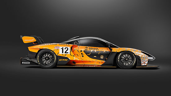 รถยนต์, ซูเปอร์คาร์, McLaren, McLaren Senna GTR, สีส้ม, วอลล์เปเปอร์ HD HD wallpaper