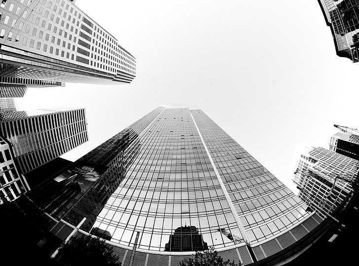 His Biggest Mistakes, high rise buildings, Black and White, Architecture, California, Skyscrapers, united states, usa, san francisco, United States of America, Financial District, HD wallpaper