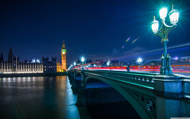 خلفية لندن للتصوير الليلي 2 2560 × 1600، خلفية HD