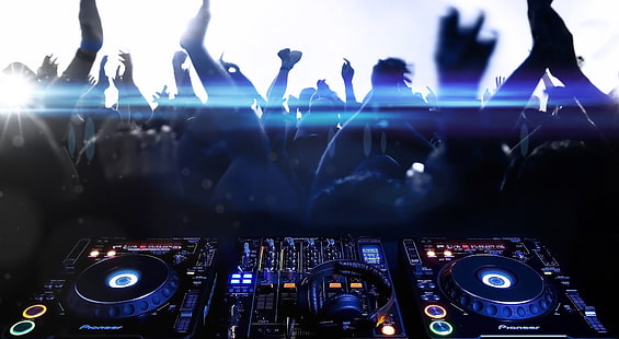 Pioneer DJ, schwarz Pioneer DJ-Controller, Musik, DJ, Club, Pioneer, Pioneer DJ, HD-Hintergrundbild HD wallpaper