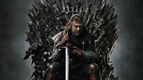 Game of Thrones Ned Stark, Game of Thrones, Ned Stark, Iron Throne, Sean Bean, HD wallpaper HD wallpaper