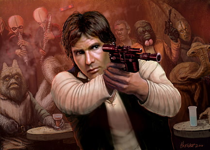 Gwiezdne wojny, Han Solo, Harrison Ford, Tapety HD HD wallpaper