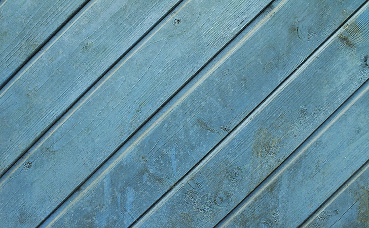 background, blue, ground, wall, wooden, HD wallpaper