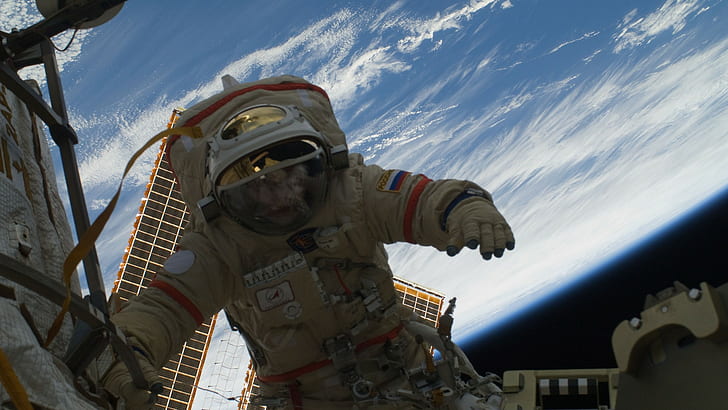 astronaut, rymden, Roscosmos, HD tapet