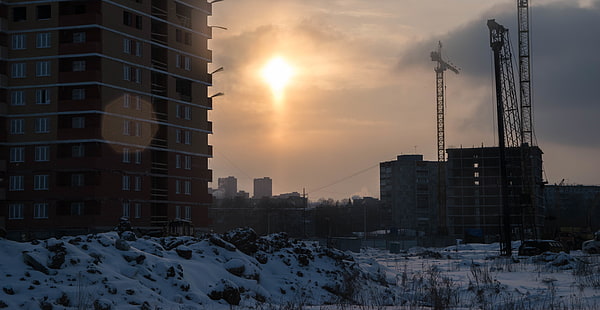 روسيا ، مدينة ، بناء، خلفية HD HD wallpaper