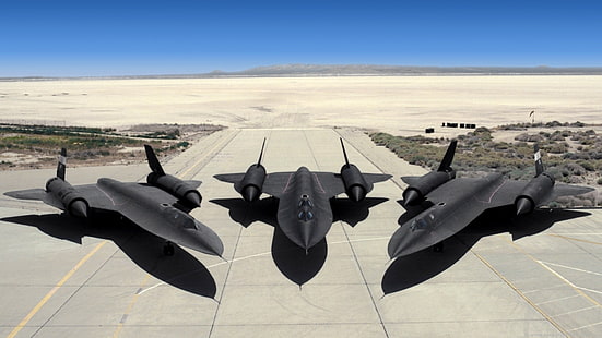 самолет, Lockheed SR-71 Blackbird, военный самолет, HD обои HD wallpaper
