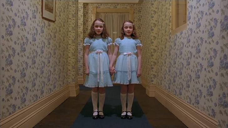 Сияющие, близнецы, дети, Стэнли Кубрик, ужасы, кино, 1980 (год), HD обои