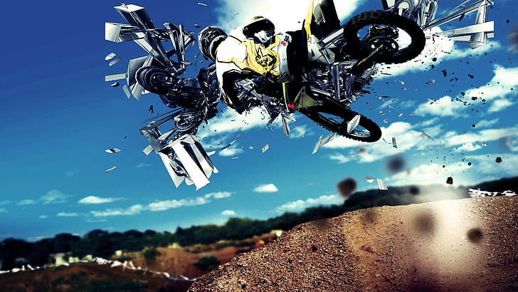 Motocross HD, olahraga, motorcross, Wallpaper HD