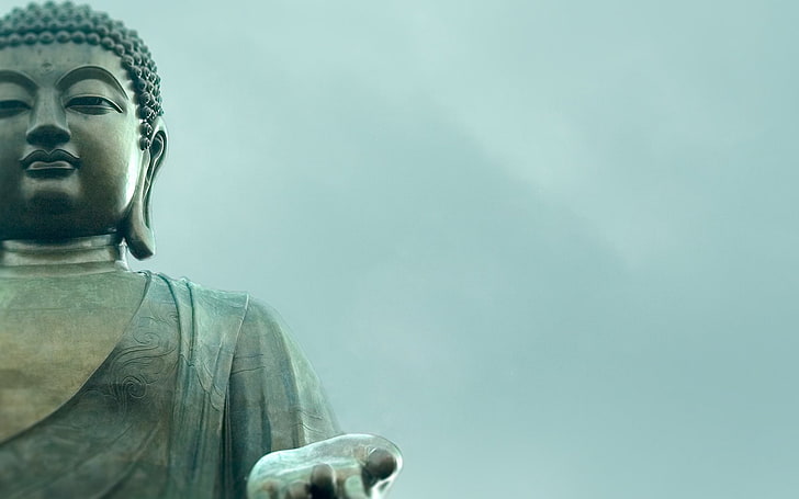 Posąg Buddy Gautamy, Religijny, Buddyzm, Budda, Tapety HD