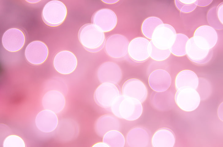 تصوير البوكيه الوردي ، الدوائر ، الوردي ، البوكيه، خلفية HD