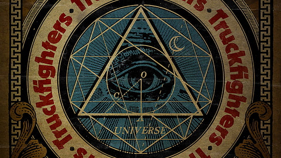 Logotipo de Illuminati, tapiz de Illuminati, música, Illuminati, ilustraciones, Fondo de pantalla HD HD wallpaper