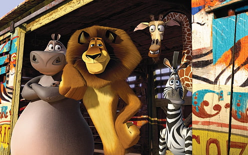 Movie, Madagascar 3: Europe's Most Wanted, Marty (Madagascar), HD wallpaper HD wallpaper