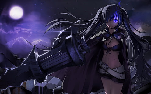Black Rock Shooter, Anime Girls, Anime, Waffe, Stärke (Black Rock Shooter), HD-Hintergrundbild HD wallpaper