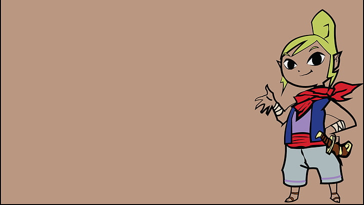 cartaz de personagem de desenho animado de cabelos amarelos, The Legend of Zelda, HD papel de parede